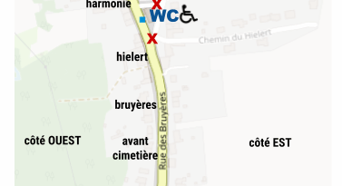 plan des zones de la brocante