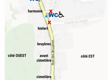 plan des zones de la brocante
