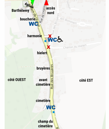 plan des zones de la brocante